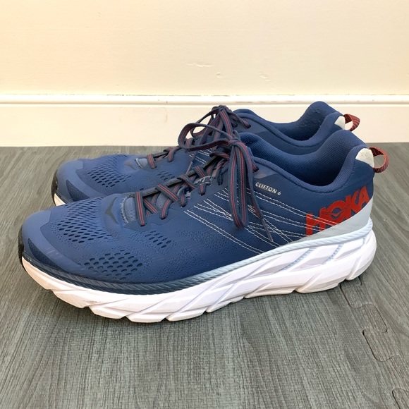 Hoka Shoes Hoka Clifton 6 Navy Blue Running Shoes Tennis Shoes
